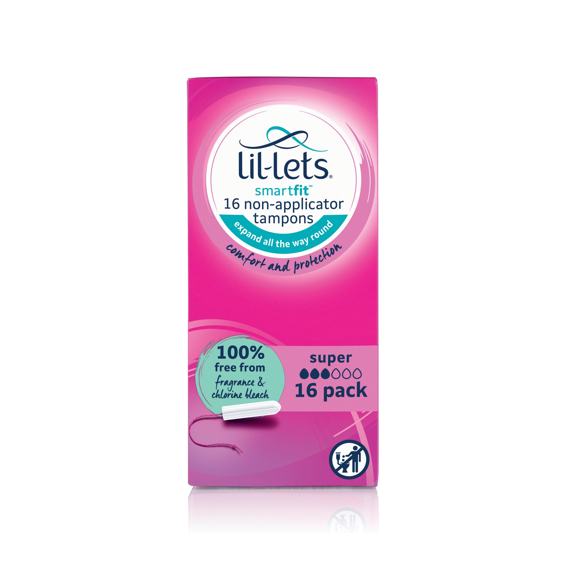 LIL-LETS NON-APP TAMPON SUP X16 PK6
