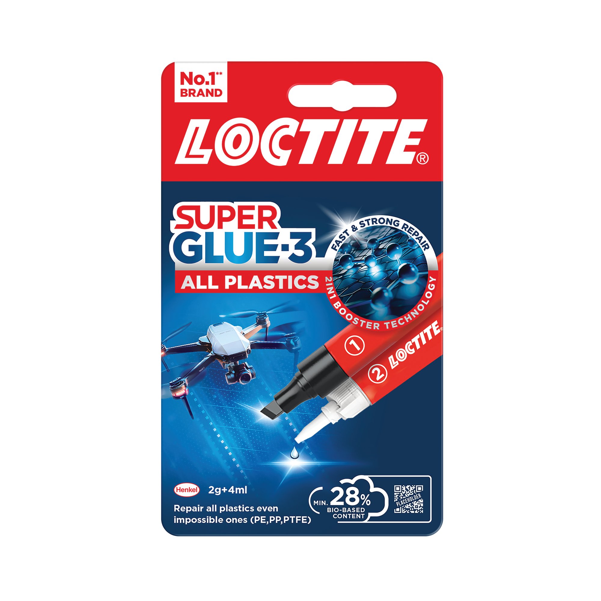 LOCTITE SUP GLUE ALL PLASTIC 2G+4ML