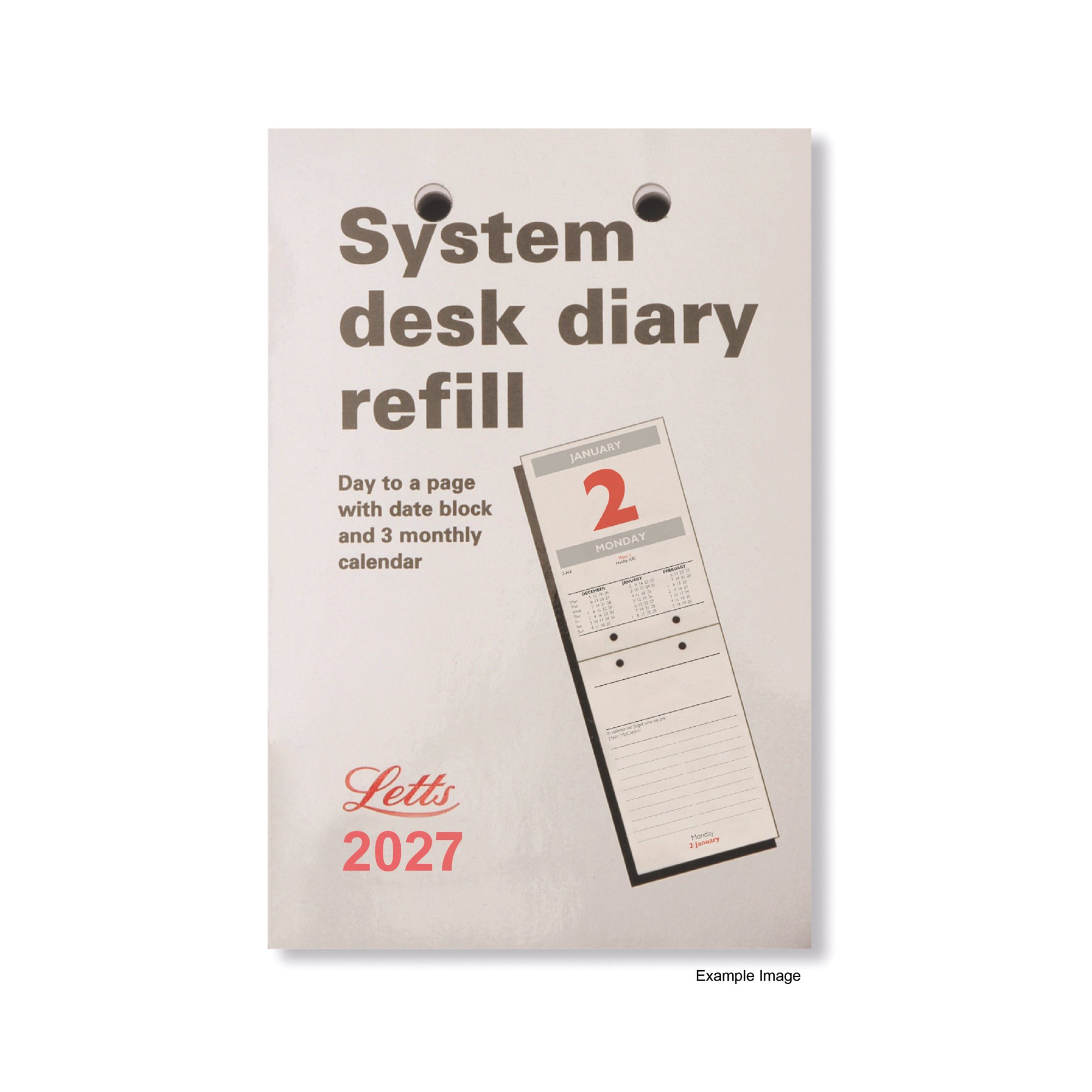 LETTS SYST DESK CALENDAR REFILL 2027
