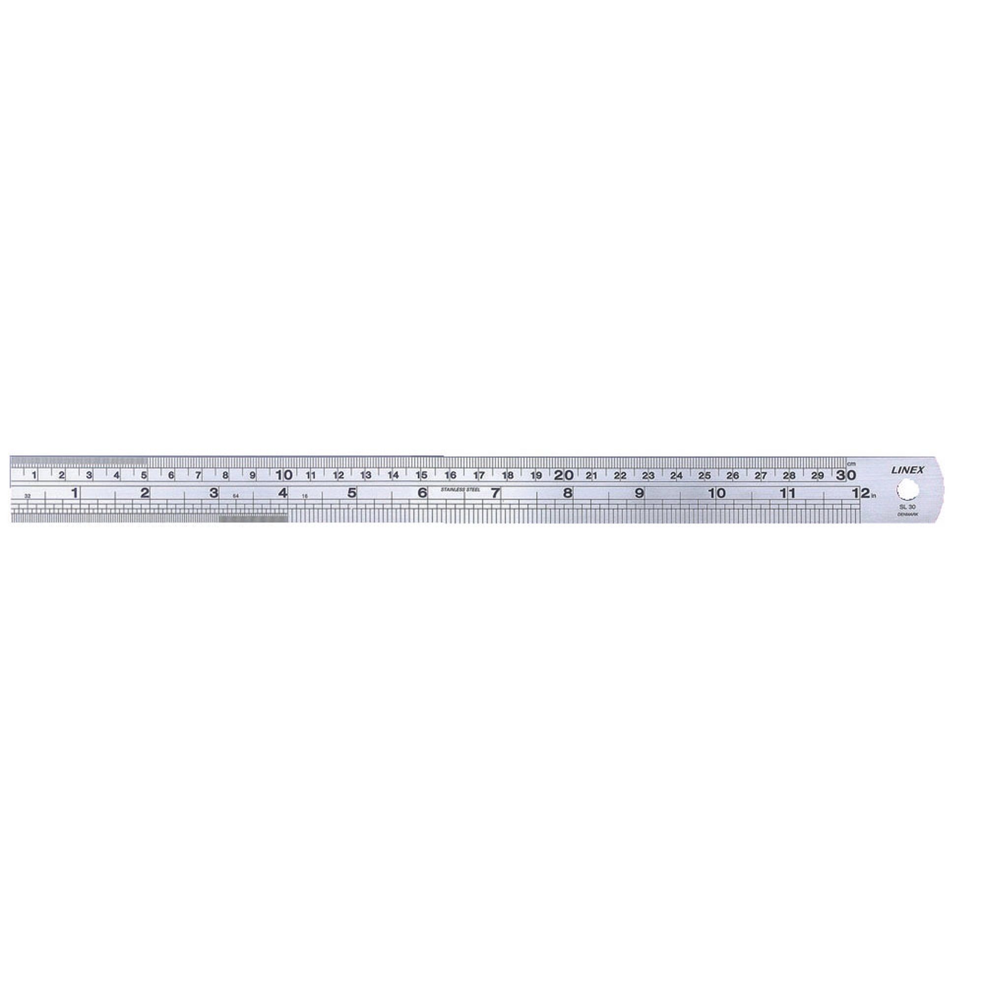 LINEX 30CM STEEL RULER LXESL30