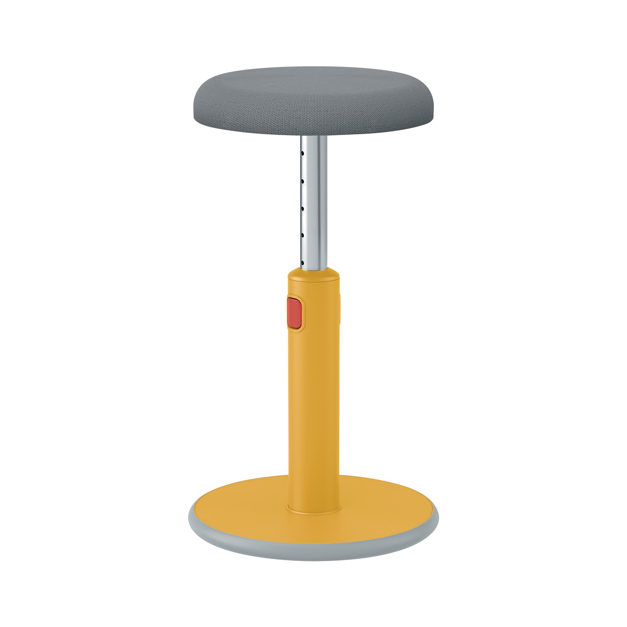 LEITZ ERGO COSY SIT/STAND STOOL YLW