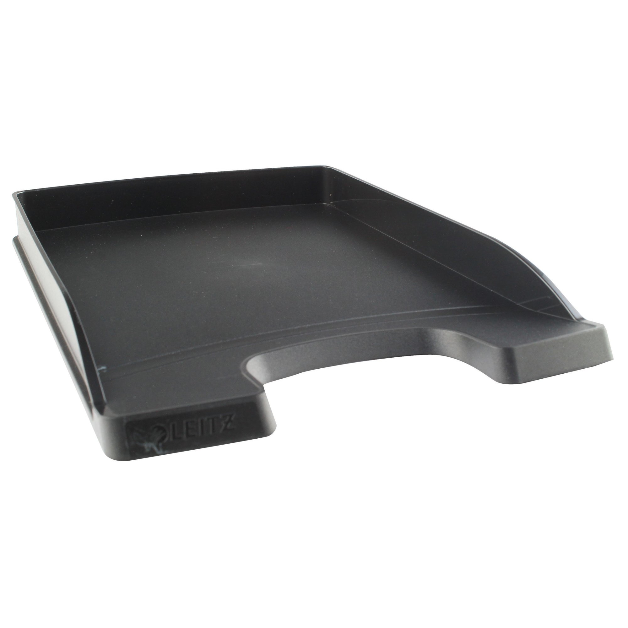 LEITZ PLUS SLIM LETTER TRAY BLACK