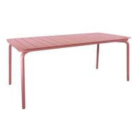 LARK RECT SLATTED TABLE BRICK DUST