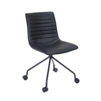 WANDER PU LEATHER CHAIR BLACK ND
