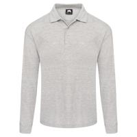 WEAVER LONG SLEEVED POLO ASH 2XL