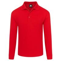 WEAVER LONG SLEEVED POLO RED 4XL