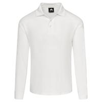 WEAVER LONG SLEEVED POLO WHITE 4XL