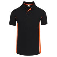 SILVERSWIFT POLO SHIRT BLK/ORG XS