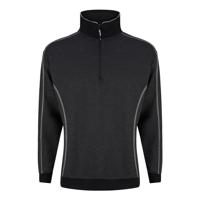 CRANE QTRZIP SWEATSHIRT CHAR/BLK L
