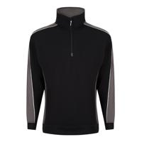 AVOCET SWEATSHIRT ZIP BLK/GRH 4XL