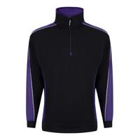 AVOCET SWEATSHIRT ZIP BLK/PURPLE 4XL
