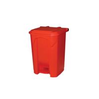PEDAL BIN 50 LITRE RED