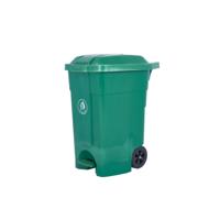 WHEELIE BIN + FOOT PEDAL 70L GREEN
