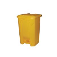 PEDAL BIN 80L 410X470X670 YELLOW