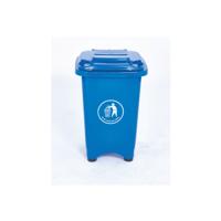 STATIC BIN WITH FEET 50 LITRE BLUE