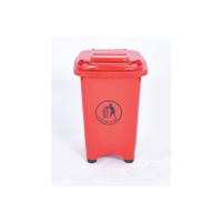 STATIC BIN WITH FEET 50 LITRE RED