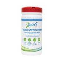 2WORK ALCOHOL WIPES TUB X200 PK6