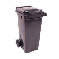 2WORK WHEELIE BIN 120L GREY