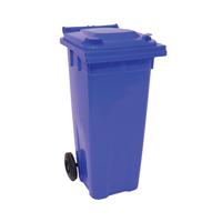 2WORK WHEELIE BIN 140L BLUE
