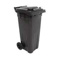 2WORK WHEELIE BIN 140L GREY