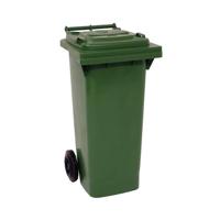 2WORK WHEELIE BIN 80L GREEN