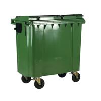 2WORK WHEELIE BIN 660L GREEN