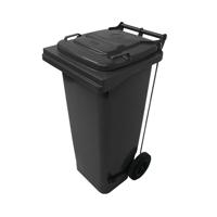 2WORK WHEELIE BIN REF 120L PEDAL GRY