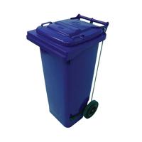 2WORK WHEELIE BIN REF 80L PEDAL BLUE
