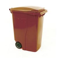 2WORK WHEELIE BIN 360L BROWN