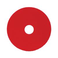 2WORK FLOOR PAD STD 14IN RED PK5