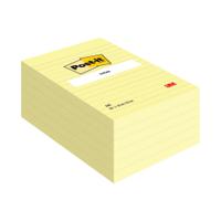 Post-it Notes XXL 101x152mm Lined Canary Yellow (Pack of 6) 660