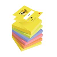 POST-IT Z-NOTES 100S AST NEON PK6