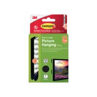 COMMAND PIC HANG STRIP XL BLK PK8