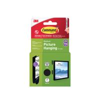 COMMAND PIC HANG STRIP M BLK PK8