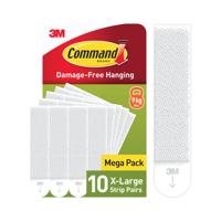 COMMAND HANGING STRIPS XL WHITE PK10