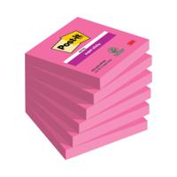 Post-it Notes Super Sticky 76x76mm Fuchsia 90 Sheets (Pack of 6) 654-6SS-PNK-EU