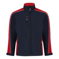 AVOCET SOFTSHELL JACKET NAVY/RED 3XL