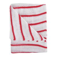 HYGIENE DSH CLOTH 16X12 RED/WHT PK10