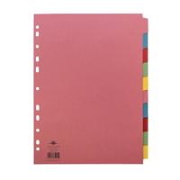 Concord Divider 10-Part A4 160gsm Multicoloured 72099/J20