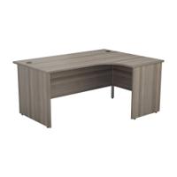 JEMINI RDL RH DESK PANEL GREY OAK