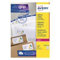 Avery Ultragrip Laser Address Labels QuickPEEL 63.5x38.1mm 21 Per Sheet White (2100 Pack) L7160-100