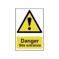 SPECTRUM DANGER SITE ENT PVC SIGN