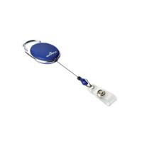 Durable STYLE Secure Retractable Clip Badge Reel for ID and Keys Blue (Pack of 10) 8324/07