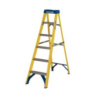 6 TREAD FIBREGLASS STEPLAD YLW/BLK