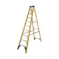 10 TREAD FIBREGLASS STEPLAD YLW/BLK