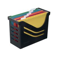 Jalema Recycled Office Box with 5 Suspension Files A4 Black A658026998