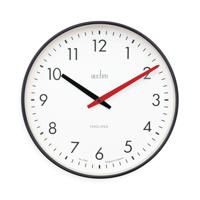 RILEY OFFICE CLOCK BLACK 30CM 22573