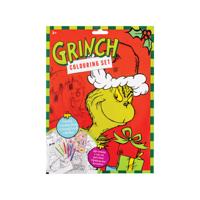 GRINCH CHRISTMAS COLOURING SET PK8