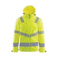 YLW HI-VIS SOFTSHELL JACKET S