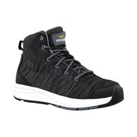 NYX WOMENS BLK/GRY S1P HIKER BOOTS 5